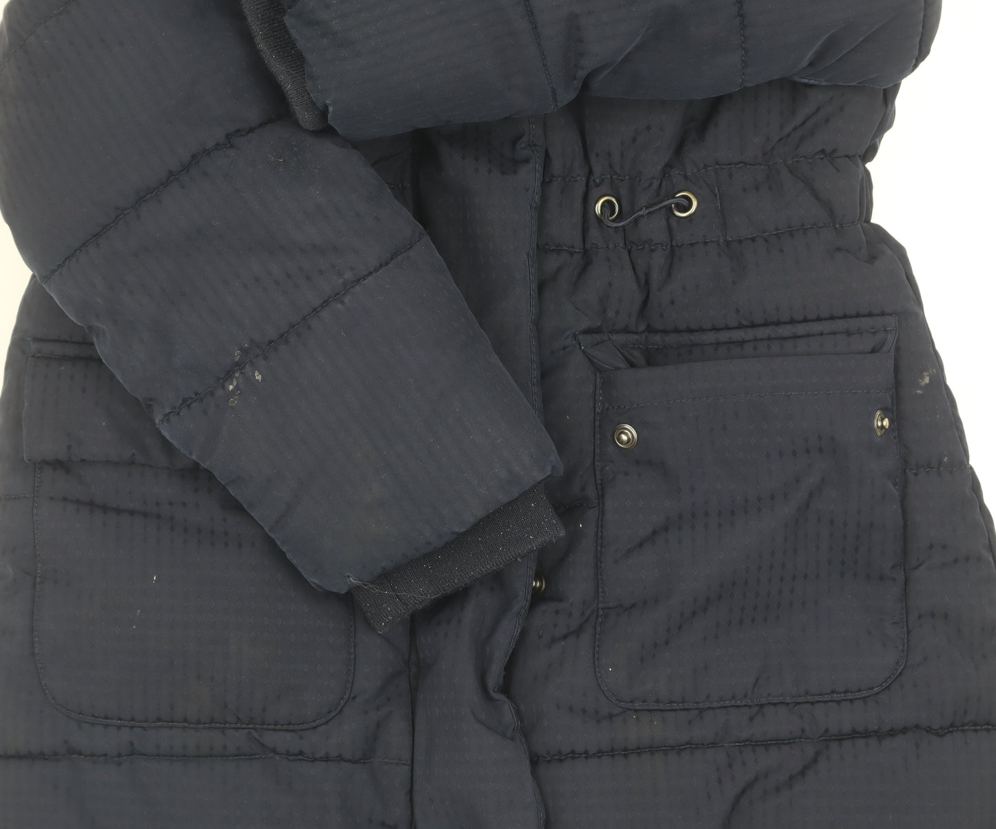 Jasper Conran Girls Black Puffer Jacket Age 5-6