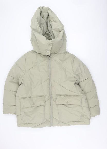 ASOS DESIGN Women’s Green Puffer Jacket Size 38