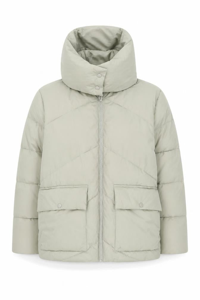 Womens UK Size 38 ASOS DESIGN Green Puffer Jacket