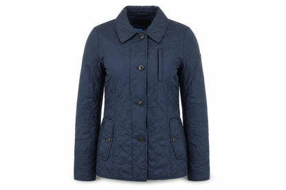 Womens UK Size 8 Fuchs Schmitt Blue Quilted Coat