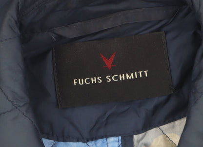 Womens UK Size 8 Fuchs Schmitt Blue Quilted Coat