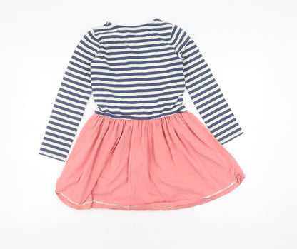 John Lewis Girls Multicoloured Fit & Flare Dress, Size 9