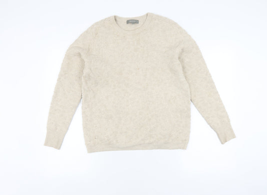 Womens UK Size M Oasis Beige Pullover Jumper