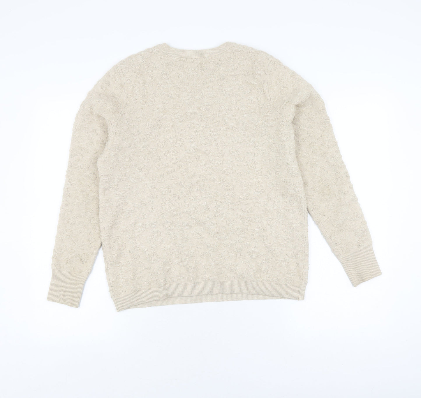 Womens UK Size M Oasis Beige Pullover Jumper