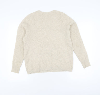 Womens UK Size M Oasis Beige Pullover Jumper