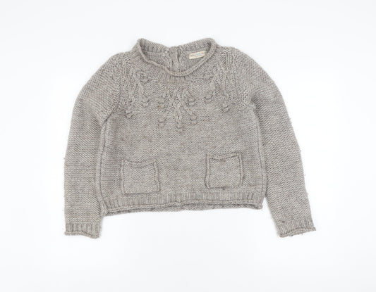 Womens UK Size 10 Marks and Spencer Grey Pullover Jumper
