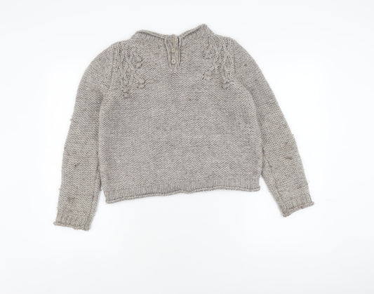 Womens UK Size 10 Marks and Spencer Grey Pullover Jumper