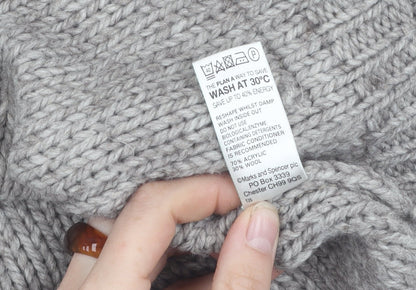 Womens UK Size 10 Marks and Spencer Grey Pullover Jumper