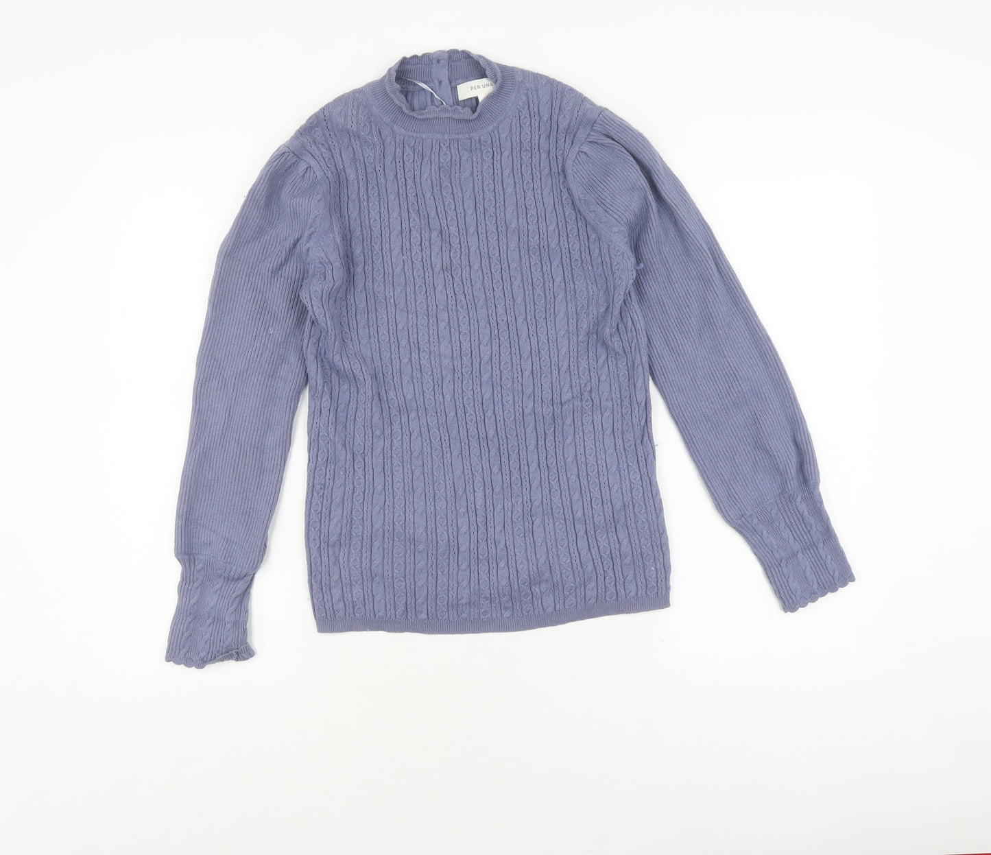 Womens UK Size 12 Marks and Spencer Blue Pullover Jumper