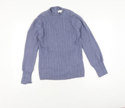 Womens UK Size 12 Marks and Spencer Blue Pullover Jumper
