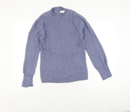 Womens UK Size 12 Marks and Spencer Blue Pullover Jumper