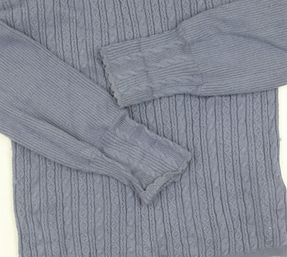 Womens UK Size 12 Marks and Spencer Blue Pullover Jumper