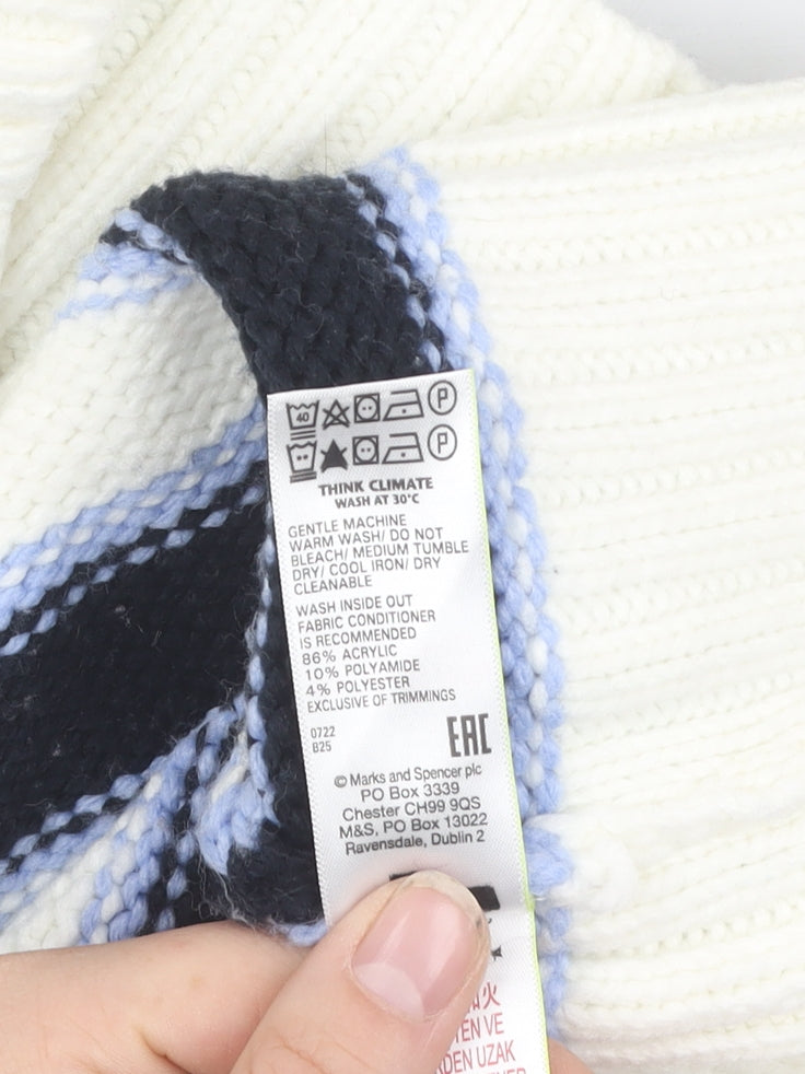 Womens UK Size M Marks and Spencer Multicoloured Pullover Jumper
