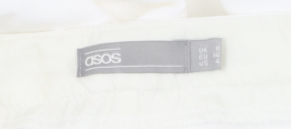 Womens UK Size 8 ASOS   White Trousers
