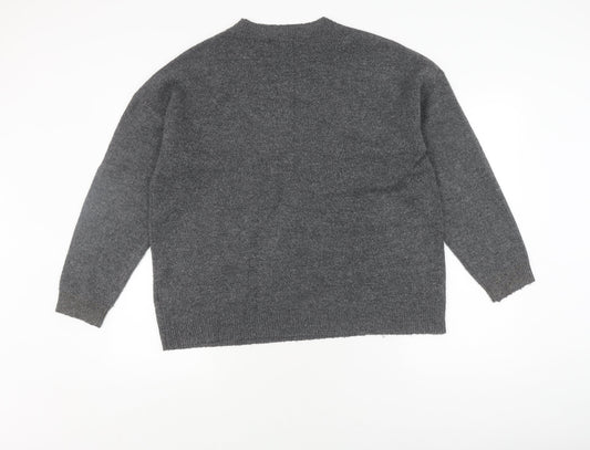 Womens UK Size L NEXT Grey Pullover Jumper