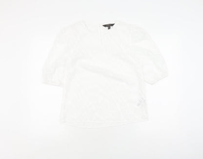 Womens UK Size 6 Lipsy White  Blouse