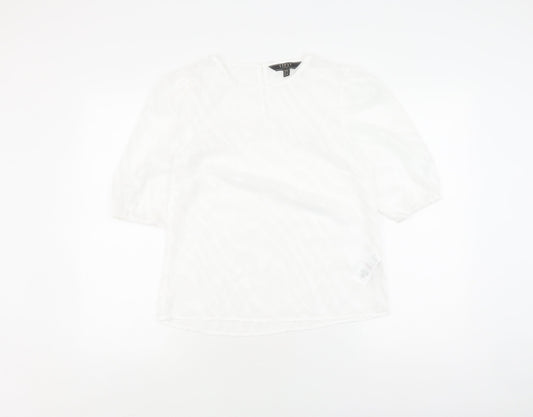 Womens UK Size 6 Lipsy White  Blouse