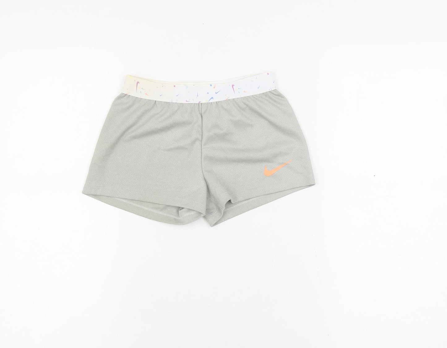 Nike Girls Athletic Grey Shorts - Size 6-7 Years