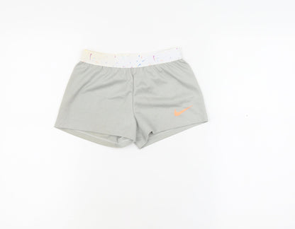 Nike Girls Athletic Grey Shorts - Size 6-7 Years