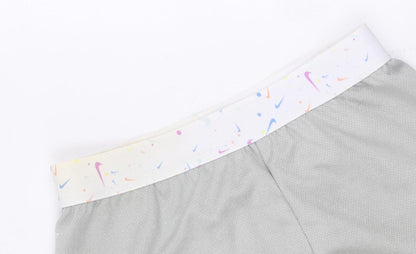 Nike Girls Athletic Grey Shorts - Size 6-7 Years