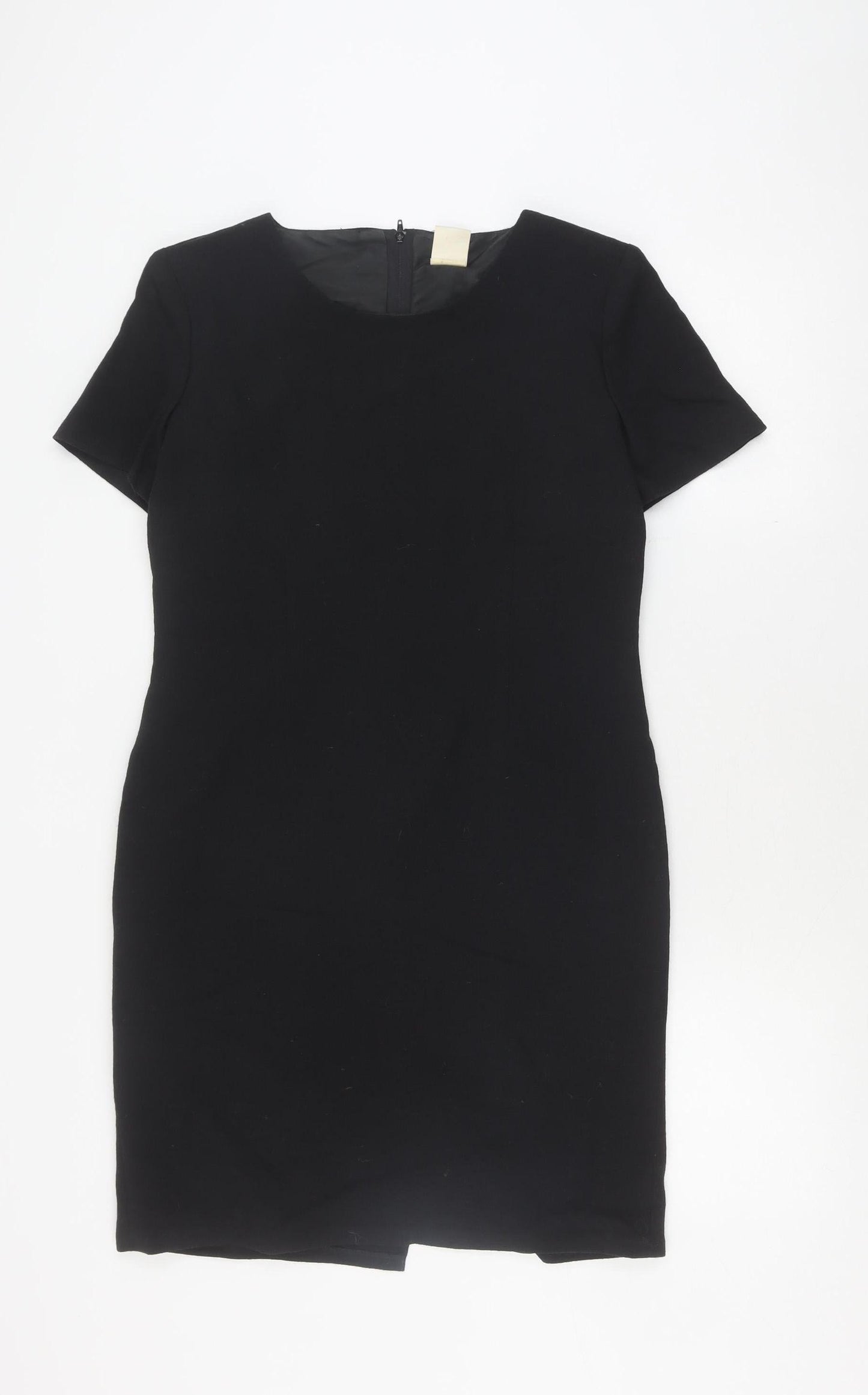 C&A Women's Black Sheath Dress Size 8 Wool