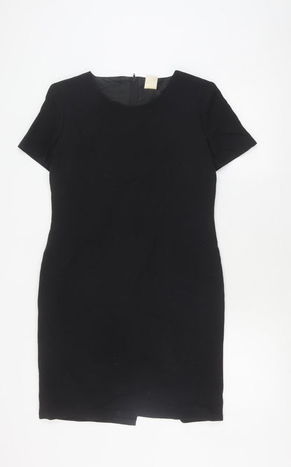 C&A Women's Black Sheath Dress Size 8 Wool