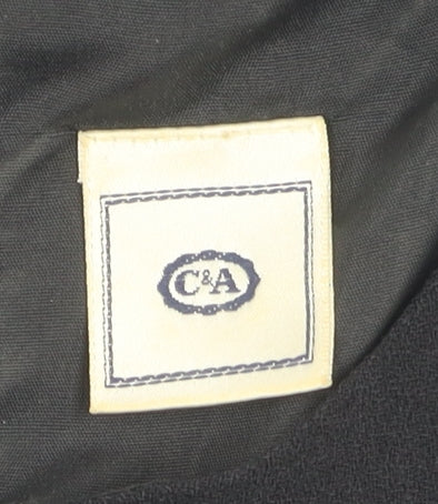 C&A Women's Black Sheath Dress Size 8 Wool