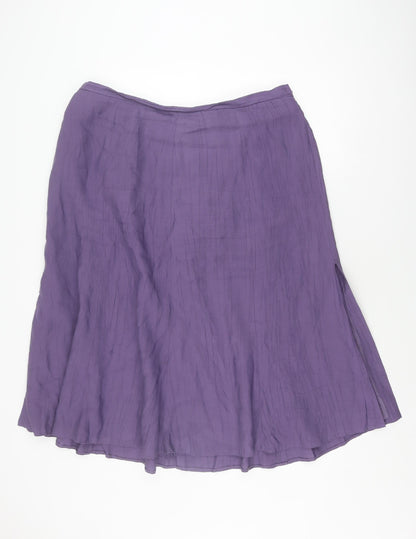 Jacques Vert Women's Purple A-Line Skirt Size 22