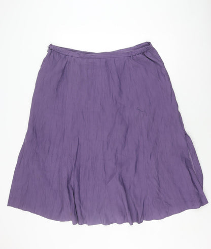 Jacques Vert Women's Purple A-Line Skirt Size 22
