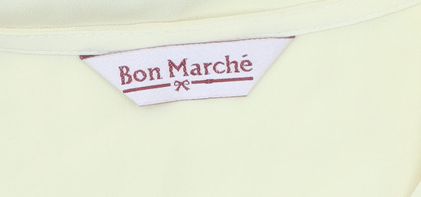 Womens UK Size 16 Bon Marché Yellow  Blouse