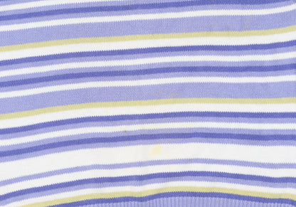 EWM Women's Multicoloured Stripe Pullover Jumper L