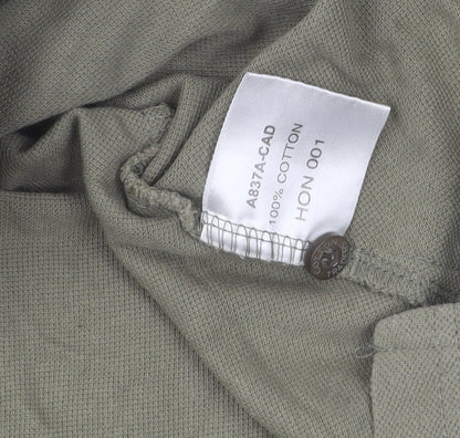 Cotton Traders Men's Green Polo Shirt M