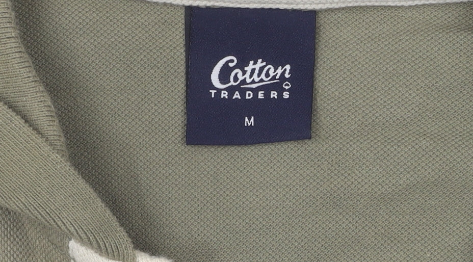 Cotton Traders Men's Green Polo Shirt M