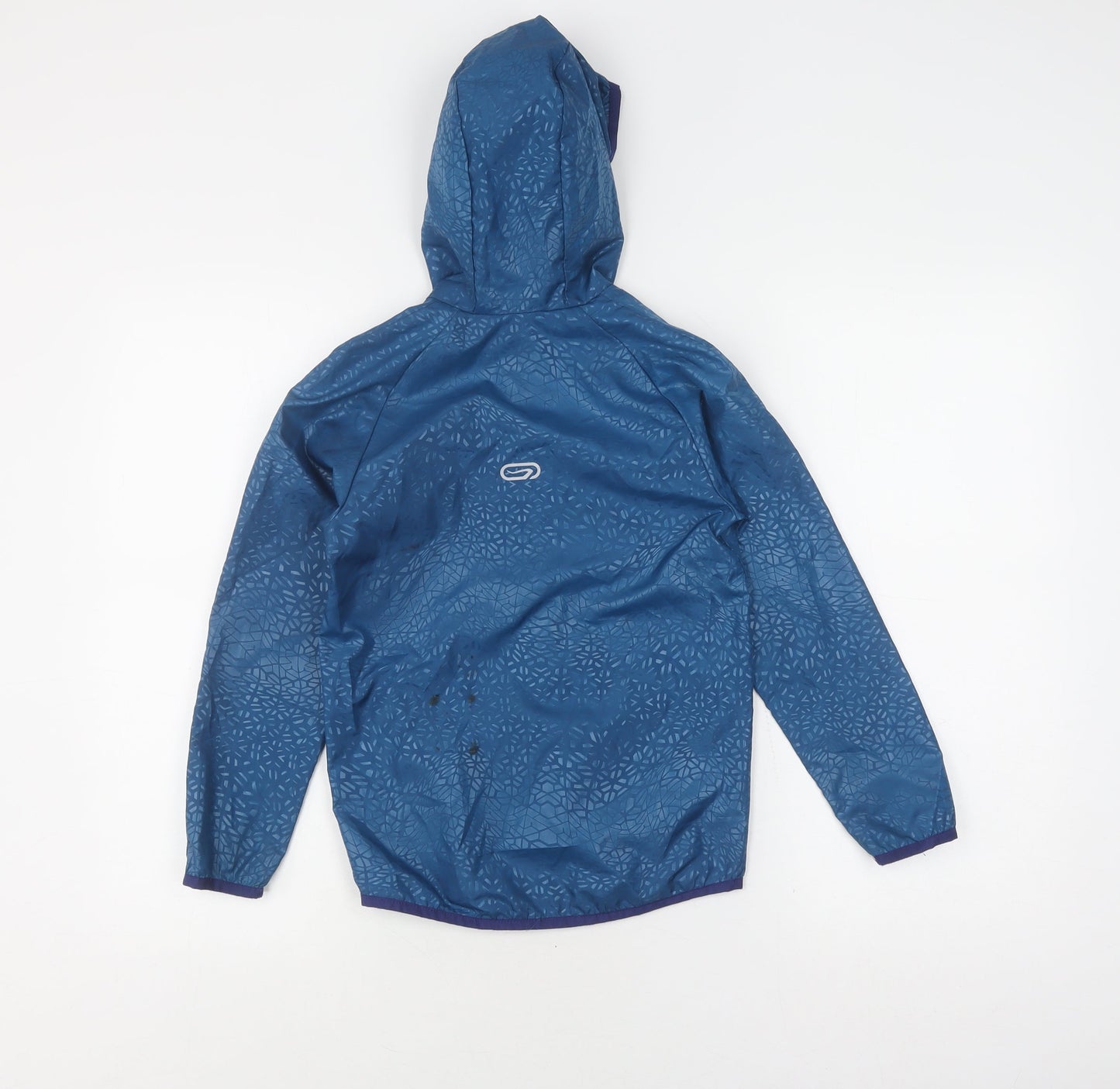 Decathlon Boys Blue Hooded Jacket 7-8 Years