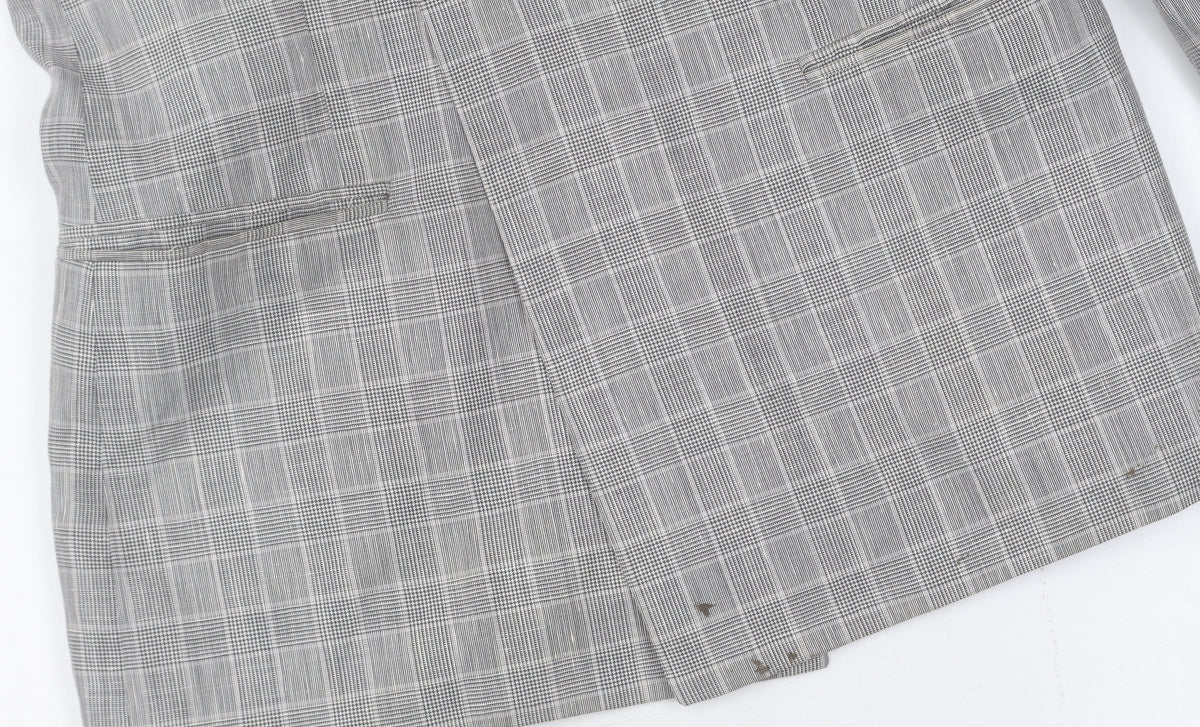 Mens UK Size 36 Topman Regular Grey Suit Jacket
