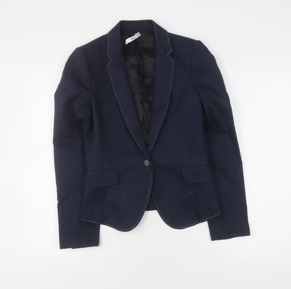 Womens UK Size 6 MNG Regular Blue Blazer