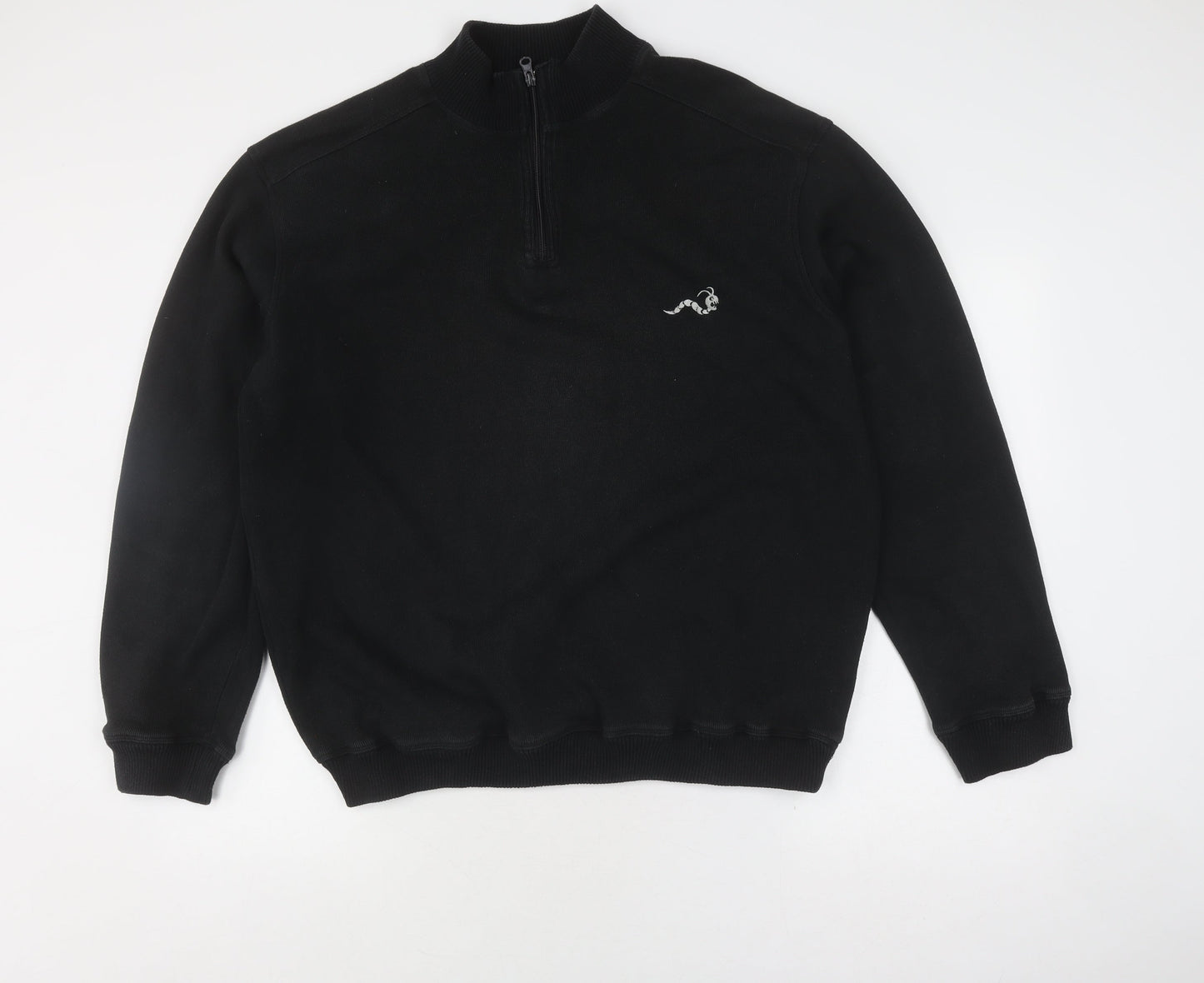 Woodworm Men's Black Pullover Sweatshirt 2XL