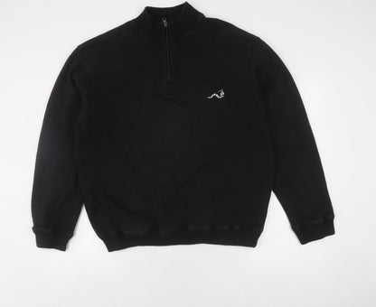 Woodworm Men's Black Pullover Sweatshirt 2XL