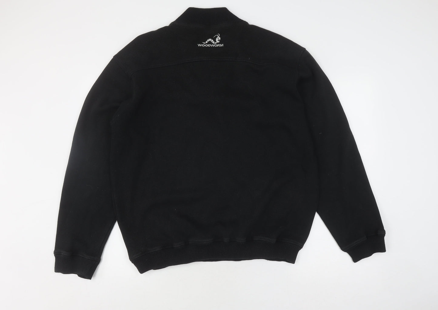 Woodworm Men's Black Pullover Sweatshirt 2XL