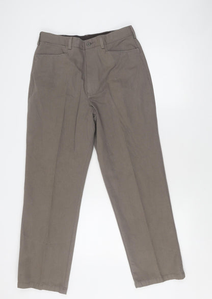 Marks and Spencer Men's Taupe Trousers - Size M
