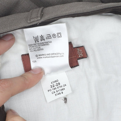 Marks and Spencer Men's Taupe Trousers - Size M