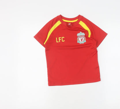 LFC Boys Red Football Jersey 6-7 Years Short Sleeve