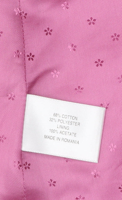 CC Women's Pink Blazer - Size 12, Classic Fit