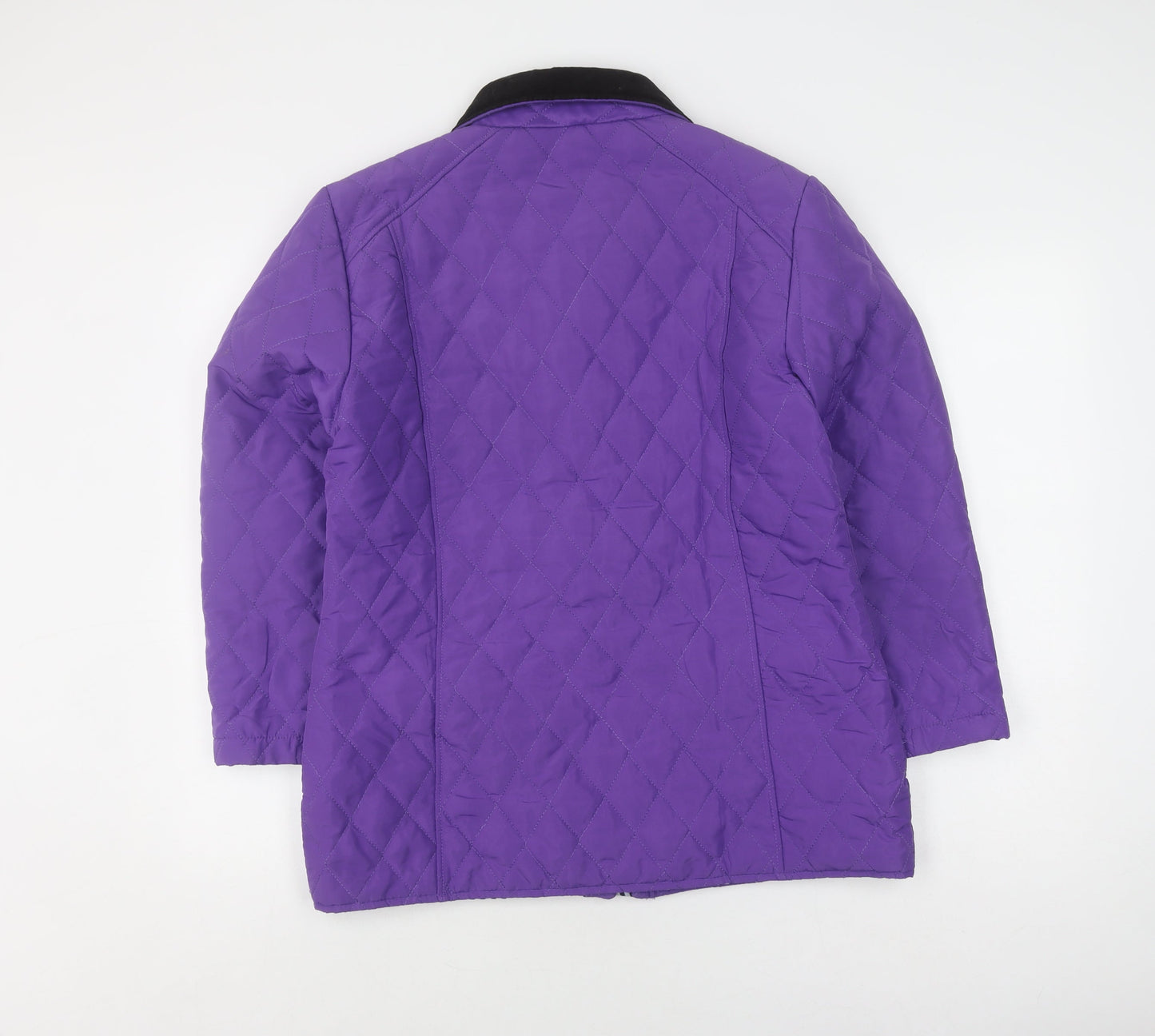 Urban Diva Women's Purple Quilted Jacket L Casual Autumn