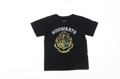 Unisex Adults UK Size M Harry Potter Black  T-Shirt