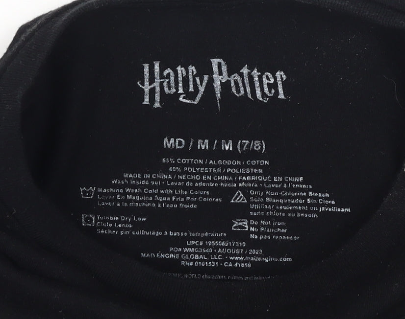 Unisex Adults UK Size M Harry Potter Black  T-Shirt