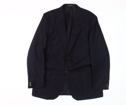 Mens UK Size 42 St Michael Regular Black Suit Jacket