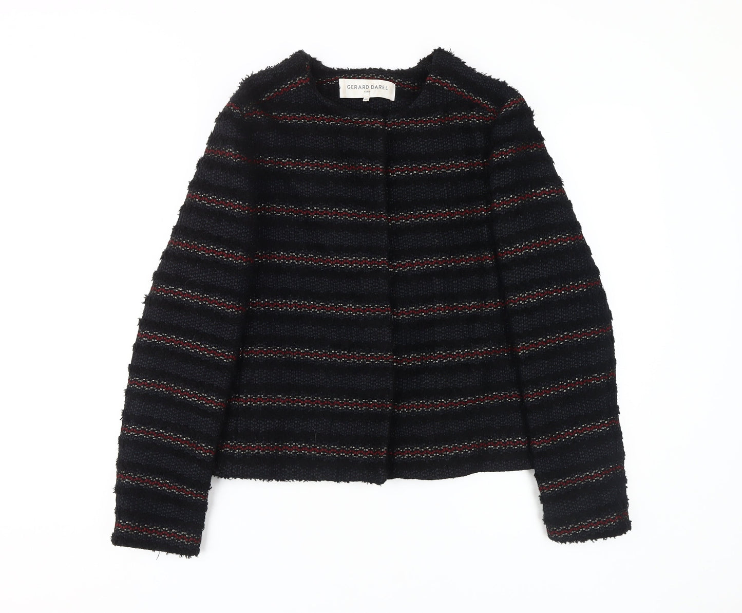 Gerard Darel Women's Black Tweed Jacket Size 10