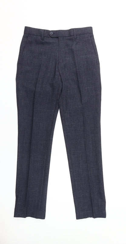 Next Men's Grey S Trousers, Regular Fit, Formal