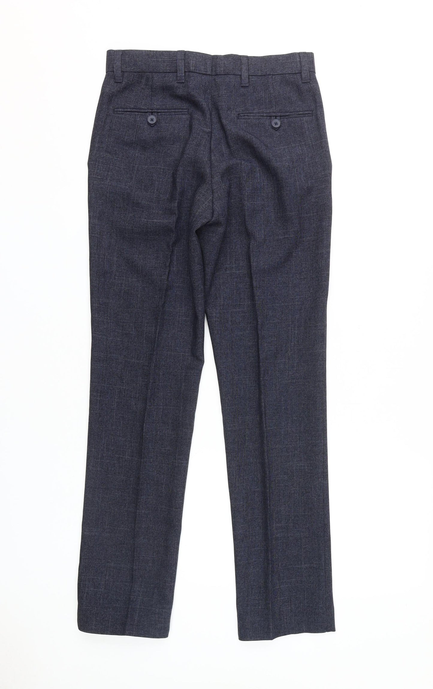 Next Men's Grey S Trousers, Regular Fit, Formal